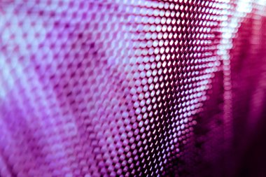 Yakın plan LED bulanık ekran. LED yumuşak odak arkaplanı. Tasarım için soyut arkaplan ideali.