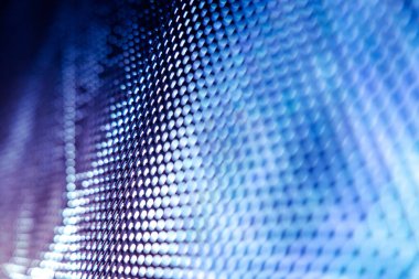 Yakın plan LED bulanık ekran. LED yumuşak odak arkaplanı. Tasarım için soyut arkaplan ideali.