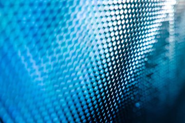 Yakın plan LED bulanık ekran. LED yumuşak odak arkaplanı. Tasarım için soyut arkaplan ideali.