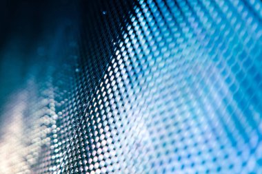 Yakın plan LED bulanık ekran. LED yumuşak odak arkaplanı. Tasarım için soyut arkaplan ideali.