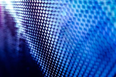 Yakın plan LED bulanık ekran. LED yumuşak odak arkaplanı. Tasarım için soyut arkaplan ideali.