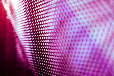 Yakın plan LED bulanık ekran. LED yumuşak odak arkaplanı. Tasarım için soyut arkaplan ideali.