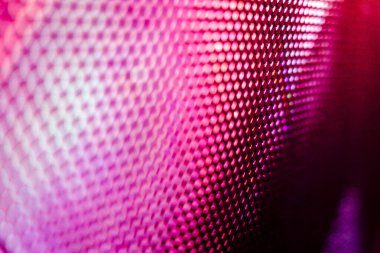 Yakın plan LED bulanık ekran. LED yumuşak odak arkaplanı. Tasarım için soyut arkaplan ideali.