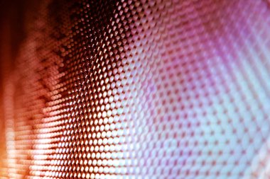 Yakın plan LED bulanık ekran. LED yumuşak odak arkaplanı. Tasarım için soyut arkaplan ideali.