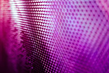 Yakın plan LED bulanık ekran. LED yumuşak odak arkaplanı. Tasarım için soyut arkaplan ideali.