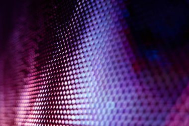 Yakın plan LED bulanık ekran. LED yumuşak odak arkaplanı. Tasarım için soyut arkaplan ideali.