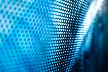 Yakın plan LED bulanık ekran. LED yumuşak odak arkaplanı. Tasarım için soyut arkaplan ideali.