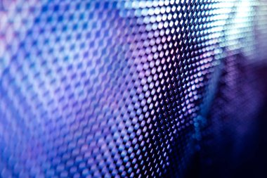 Yakın plan LED bulanık ekran. LED yumuşak odak arkaplanı. Tasarım için soyut arkaplan ideali.