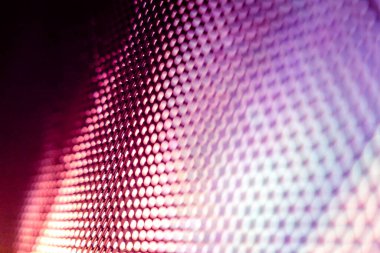 Yakın plan LED bulanık ekran. LED yumuşak odak arkaplanı. Tasarım için soyut arkaplan ideali.