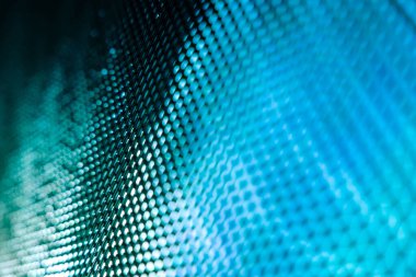 Yakın plan LED bulanık ekran. LED yumuşak odak arkaplanı. Tasarım için soyut arkaplan ideali.