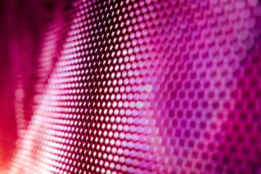 Yakın plan LED bulanık ekran. LED yumuşak odak arkaplanı. Tasarım için soyut arkaplan ideali.