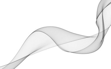 Beyaz zemin üzerinde tek renkli dalga çizgileri olan soyut bir arkaplan. Modern teknoloji arka planı.