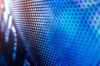 Yakın plan LED bulanık ekran. LED yumuşak odak arkaplanı. Tasarım için soyut arkaplan ideali.