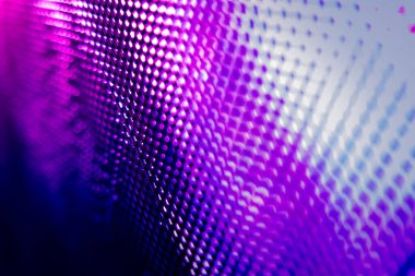 Yakın plan LED bulanık ekran. LED yumuşak odak arkaplanı. Tasarım için soyut arkaplan ideali.