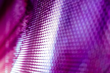 Yakın plan LED bulanık ekran. LED yumuşak odak arkaplanı. Tasarım için soyut arkaplan ideali.