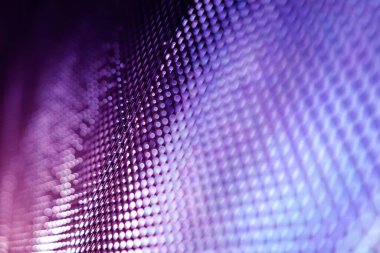 Yakın plan LED bulanık ekran. LED yumuşak odak arkaplanı. Tasarım için soyut arkaplan ideali.