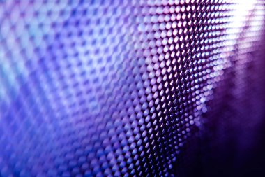 Yakın plan LED bulanık ekran. LED yumuşak odak arkaplanı. Tasarım için soyut arkaplan ideali.