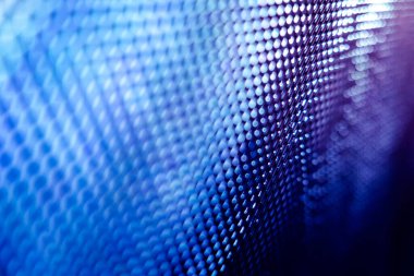 Yakın plan LED bulanık ekran. LED yumuşak odak arkaplanı. Tasarım için soyut arkaplan ideali.