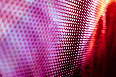 Yakın plan LED bulanık ekran. LED yumuşak odak arkaplanı. Tasarım için soyut arkaplan ideali.