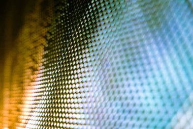 Yakın plan LED bulanık ekran. LED yumuşak odak arkaplanı. Tasarım için soyut arkaplan ideali.