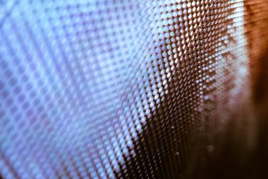 Yakın plan LED bulanık ekran. LED yumuşak odak arkaplanı. Tasarım için soyut arkaplan ideali.