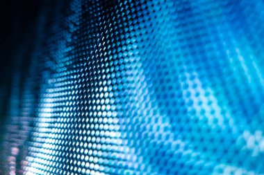 Yakın plan LED bulanık ekran. LED yumuşak odak arkaplanı. Tasarım için soyut arkaplan ideali.