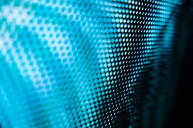 Yakın plan LED bulanık ekran. LED yumuşak odak arkaplanı. Tasarım için soyut arkaplan ideali.