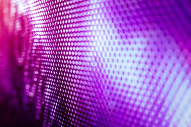 Yakın plan LED bulanık ekran. LED yumuşak odak arkaplanı. Tasarım için soyut arkaplan ideali.