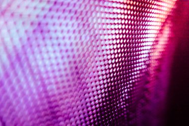 Yakın plan LED bulanık ekran. LED yumuşak odak arkaplanı. Tasarım için soyut arkaplan ideali.