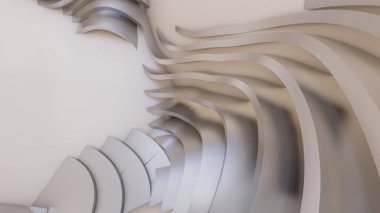 Beyaz zemin üzerinde tek renkli dalga çizgileri olan soyut bir arkaplan. Modern teknoloji arka planı.