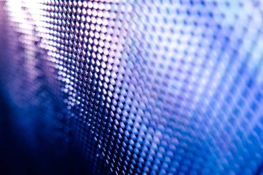 Yakın plan LED bulanık ekran. LED yumuşak odak arkaplanı. Tasarım için soyut arkaplan ideali.