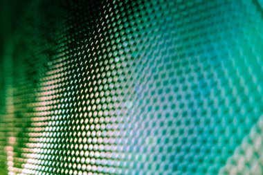 Yakın plan LED bulanık ekran. LED yumuşak odak arkaplanı. Tasarım için soyut arkaplan ideali.