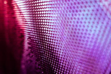 Yakın plan LED bulanık ekran. LED yumuşak odak arkaplanı. Tasarım için soyut arkaplan ideali.