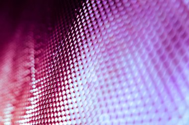 Yakın plan LED bulanık ekran. LED yumuşak odak arkaplanı. Tasarım için soyut arkaplan ideali.