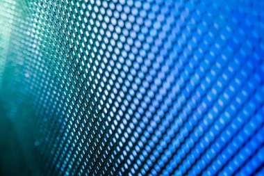 Yakın plan LED bulanık ekran. LED yumuşak odak arkaplanı. Tasarım için soyut arkaplan ideali.