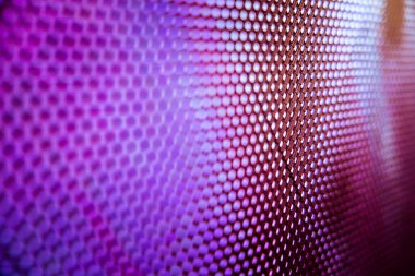 Yakın plan LED bulanık ekran. LED yumuşak odak arkaplanı. Tasarım için soyut arkaplan ideali.