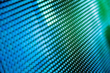 Yakın plan LED bulanık ekran. LED yumuşak odak arkaplanı. Tasarım için soyut arkaplan ideali.