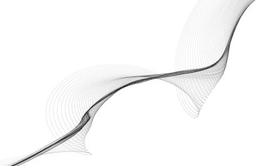 Beyaz zemin üzerinde tek renkli dalga çizgileri olan soyut bir arkaplan. Modern teknoloji arka planı.