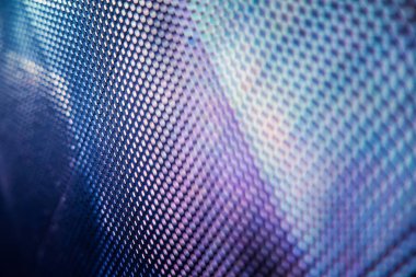 Yakın plan LED bulanık ekran. LED yumuşak odak arkaplanı. Tasarım için soyut arkaplan ideali.