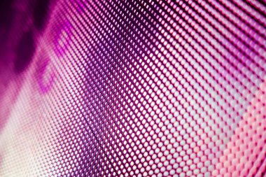 Yakın plan LED bulanık ekran. LED yumuşak odak arkaplanı. Tasarım için soyut arkaplan ideali.