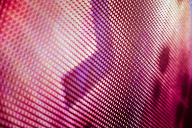 Yakın plan LED bulanık ekran. LED yumuşak odak arkaplanı. Tasarım için soyut arkaplan ideali.