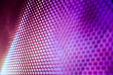 Yakın plan LED bulanık ekran. LED yumuşak odak arkaplanı. Tasarım için soyut arkaplan ideali.