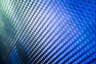 Yakın plan LED bulanık ekran. LED yumuşak odak arkaplanı. Tasarım için soyut arkaplan ideali.