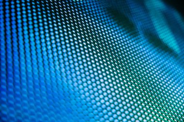 Yakın plan LED bulanık ekran. LED yumuşak odak arkaplanı. Tasarım için soyut arkaplan ideali.