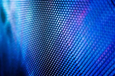 Yakın plan LED bulanık ekran. LED yumuşak odak arkaplanı. Tasarım için soyut arkaplan ideali.