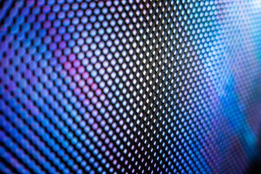 Yakın plan LED bulanık ekran. LED yumuşak odak arkaplanı. Tasarım için soyut arkaplan ideali.