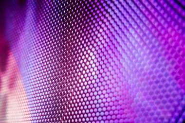 Yakın plan LED bulanık ekran. LED yumuşak odak arkaplanı. Tasarım için soyut arkaplan ideali.