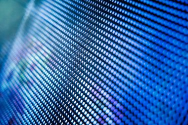 Yakın plan LED bulanık ekran. LED yumuşak odak arkaplanı. Tasarım için soyut arkaplan ideali.