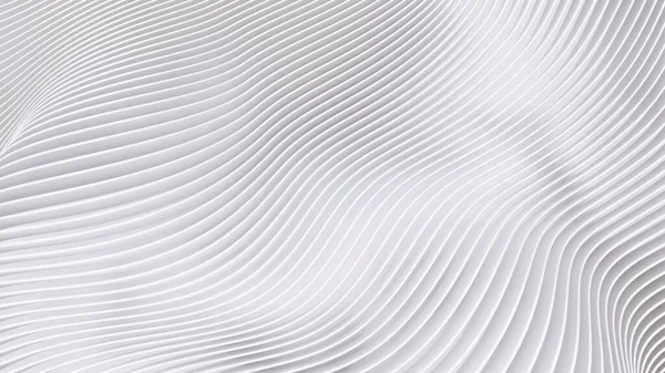 Soyut Eğri Şekiller. Beyaz Dairesel Arkaplan. Soyut arkaplan. 3d illüstrasyon