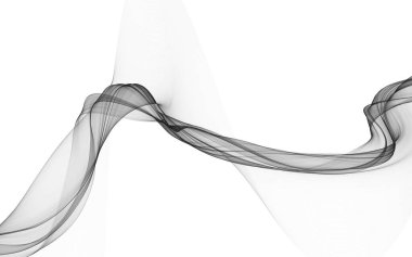 Beyaz zemin üzerinde tek renkli dalga çizgileri olan soyut bir arkaplan. Modern teknoloji arka planı.